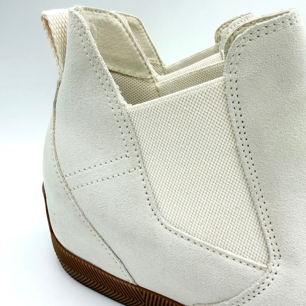 SOREL Out N About Slip-On Waterproof Wedge Ankle Bootie In Chalk/White Size 10.5 - Picture 3 of 15